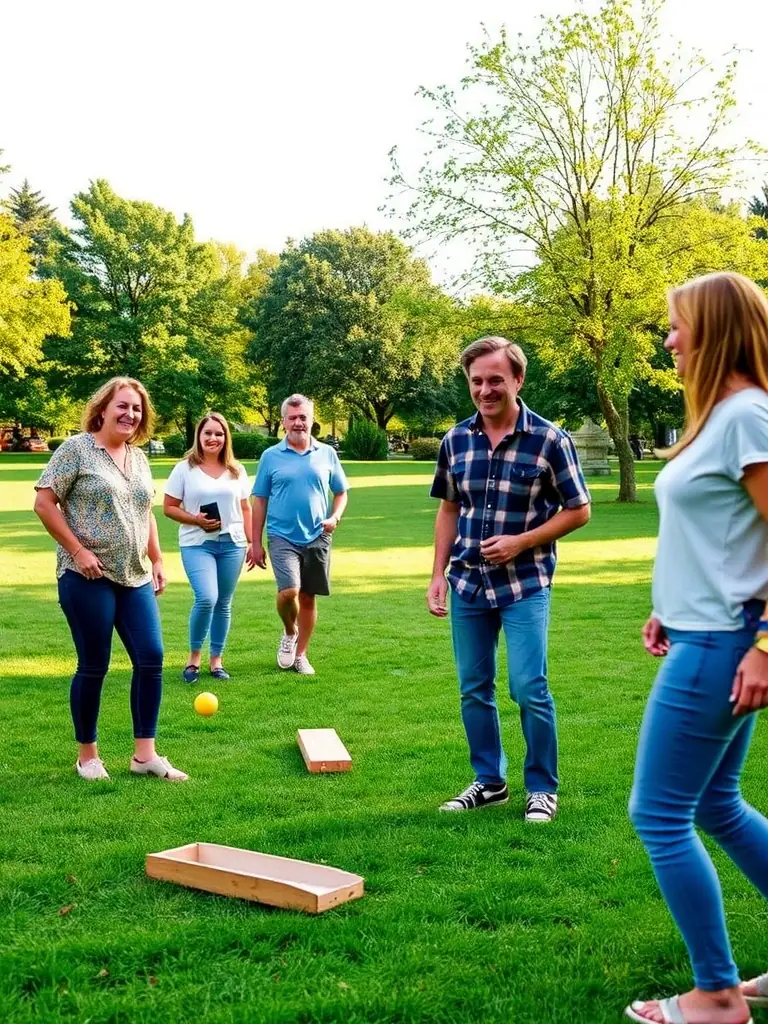 An action shot of players engaged in a lively game of pétanque at CLUB BOULISTE DU BRIENNOIS, capturing the dynamic and social aspect of the sport.